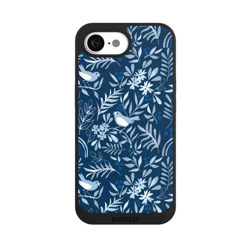 iPhone 16e NIVOpure Classic Blue Pattern