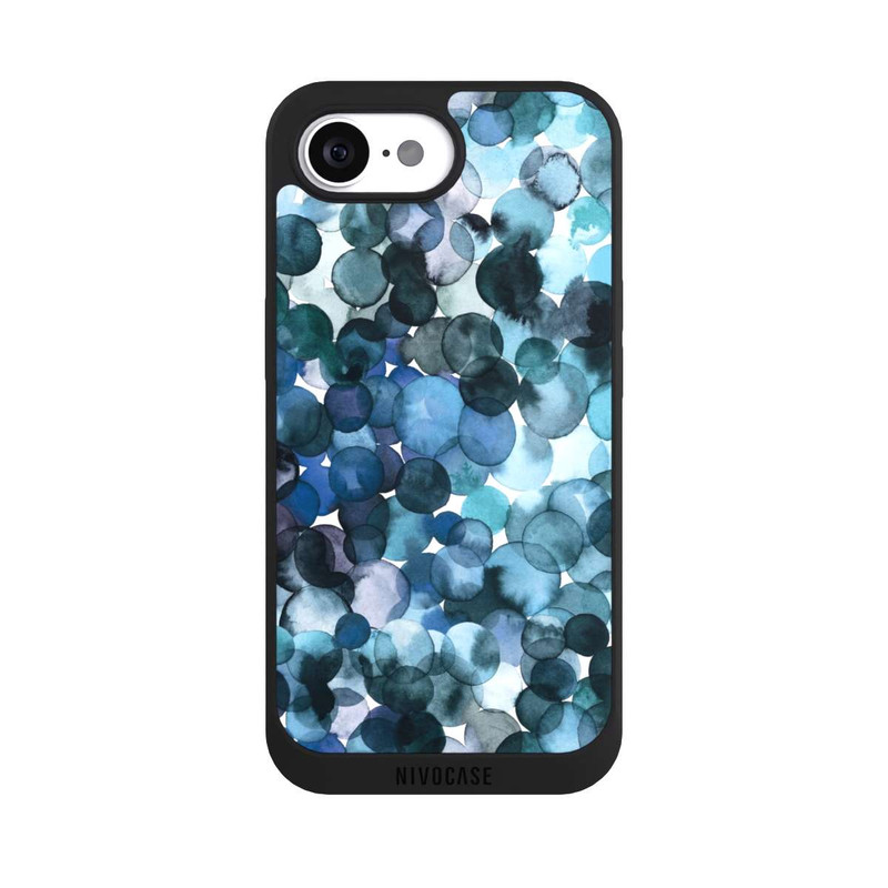 iPhone 16e NIVOpure Blätterzauber Blau