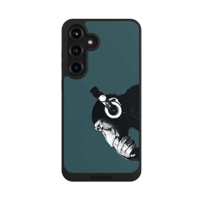 Galaxy S25 + NIVOpure Denkender Affe Blau