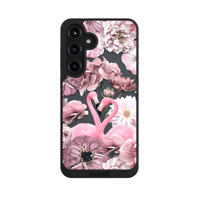 Galaxy S25 + NIVOpure Flamingos in Flower Pattern