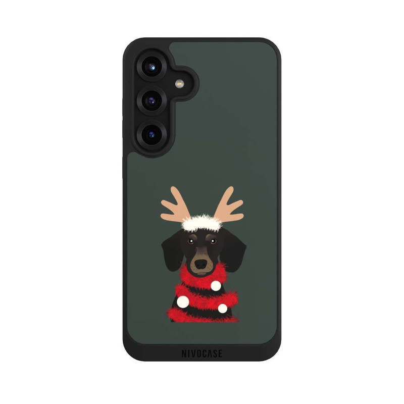 Galaxy S25 + NIVOpure weihnachtlicher Dackel