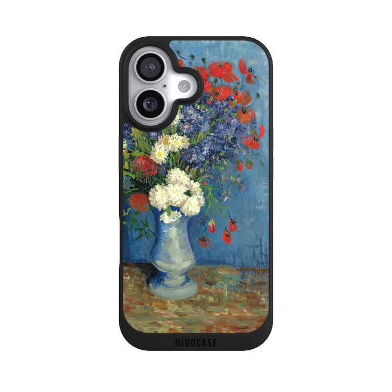 iPhone 17 NIVOpure Stillleben Vase mit Kornblumen und Mohnblumen von Vincent Van Gogh