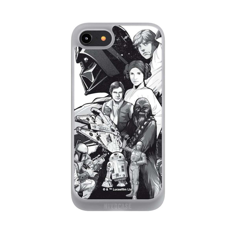 iPhone 7 NIVOpure StarWars Charaktere - Schwarz-Weiß