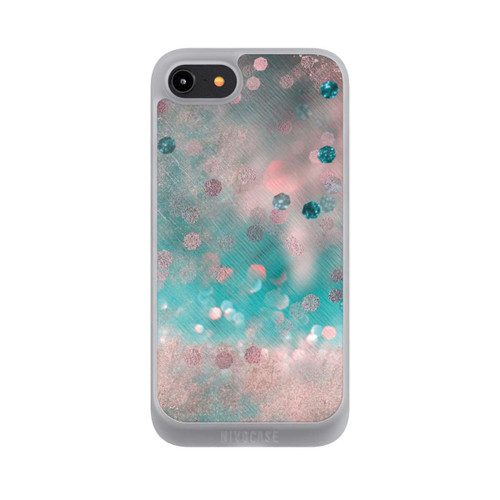 Apple iPhone 7 NIVOpure Türkis-glamouröser Glitzerlook