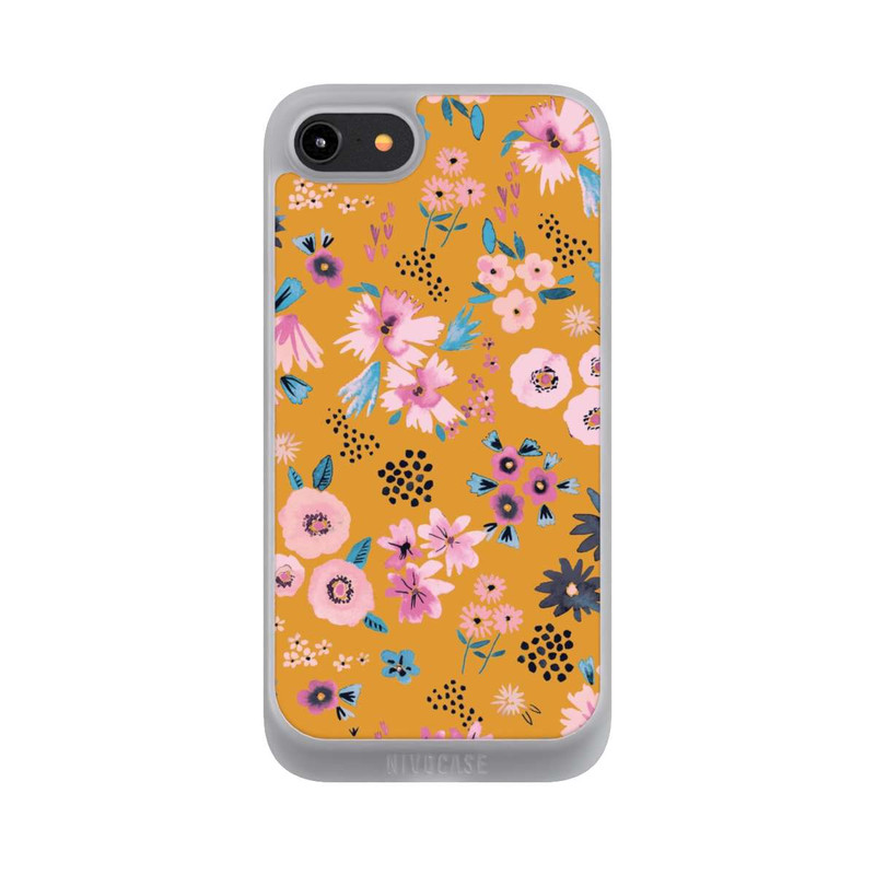 iPhone 7 NIVOpure Petites Fleurs Jaune Moutarde