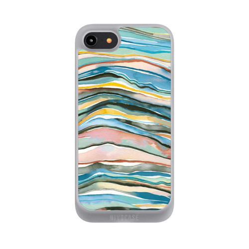 Apple iPhone 7 NIVOpure Achatschichten Aquarellblau