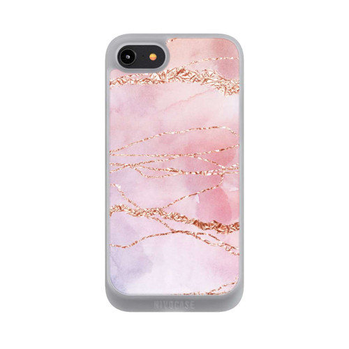 Apple iPhone 7 NIVOpure Glitter Look Pink Girly Marmor