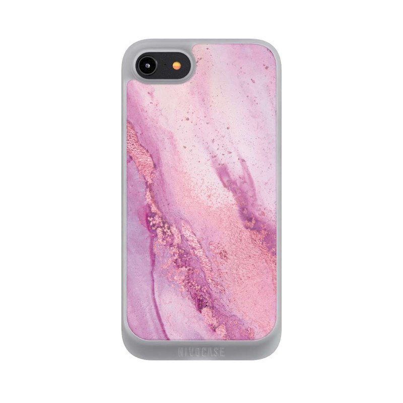 iPhone 7 NIVOpure Lila Marmorwand