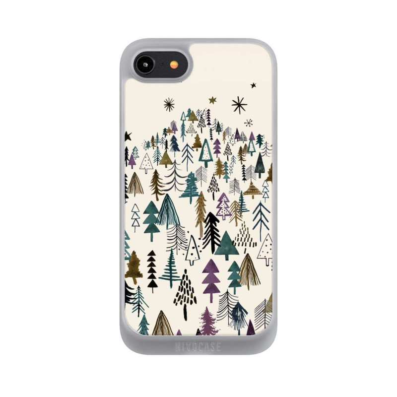 iPhone 7 NIVOpure Mountain Trees Forest Purple