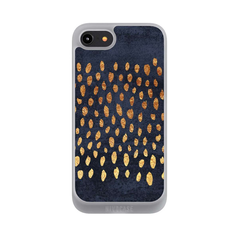 iPhone 7 NIVOpure Or & Bleu Pattern