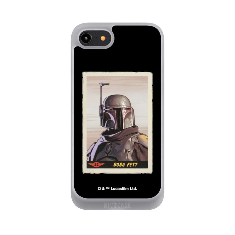 iPhone 7 NIVOpure Boba Fett Badges Schwarzer Hintergrund