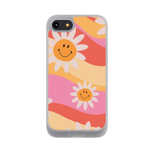 Apple iPhone 7 NIVOpure Retro Smiles Orange Colorful