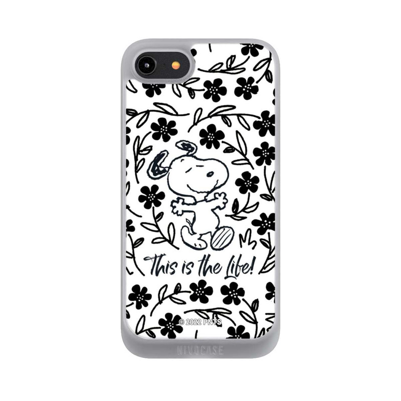 iPhone 7 NIVOpure Snoopy schwarz und weiß This Is The Life