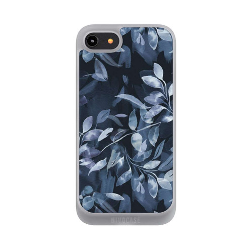Apple iPhone 7 NIVOpure Mystische Aquarellblätter marineblau