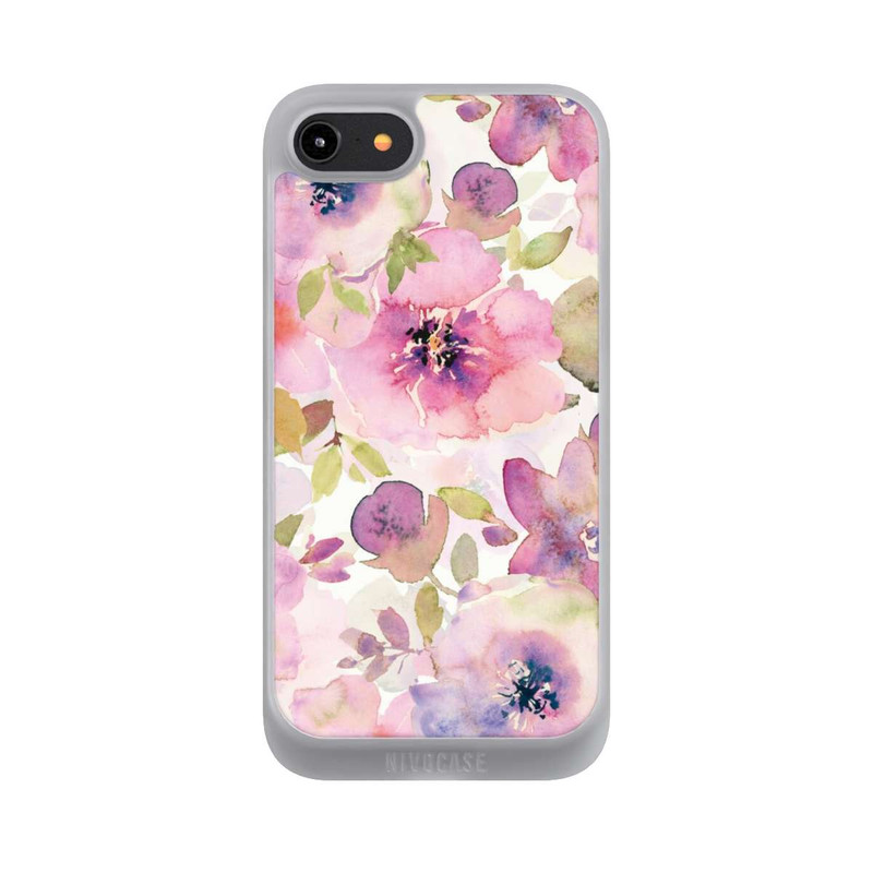iPhone 7 NIVOpure Pink Flowers Wallpaper