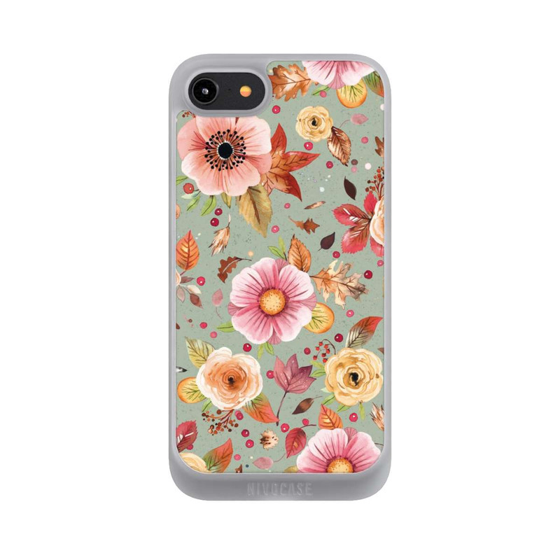 iPhone 7 NIVOpure Autumn Flowers Soft Green