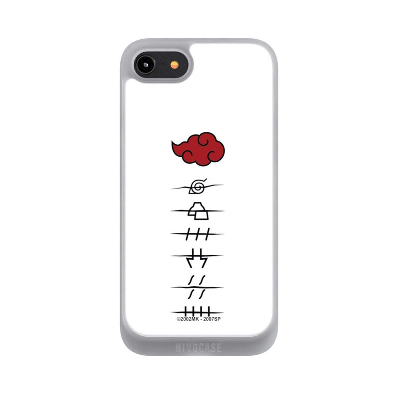 iPhone 7 NIVOpure Akatsuki Mitgliedersymbole Weiß