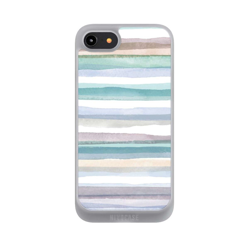 iPhone 7 NIVOpure Pastel Stripes Blue