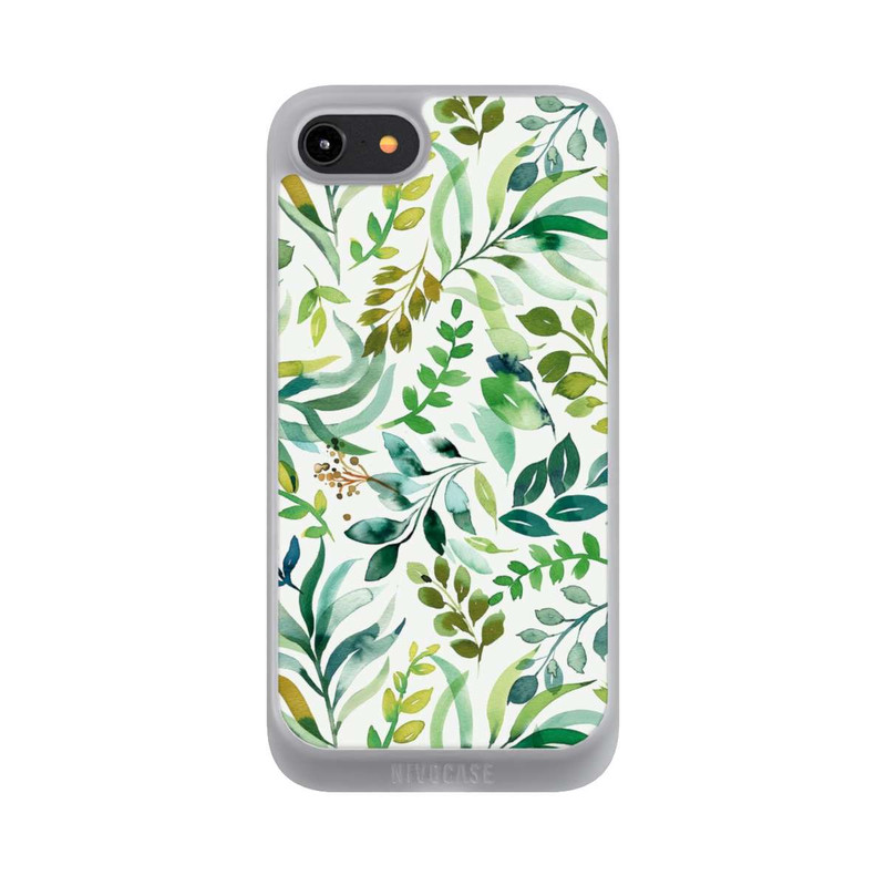 iPhone 7 NIVOpure Watercolor Palms Leaves Botanical Green