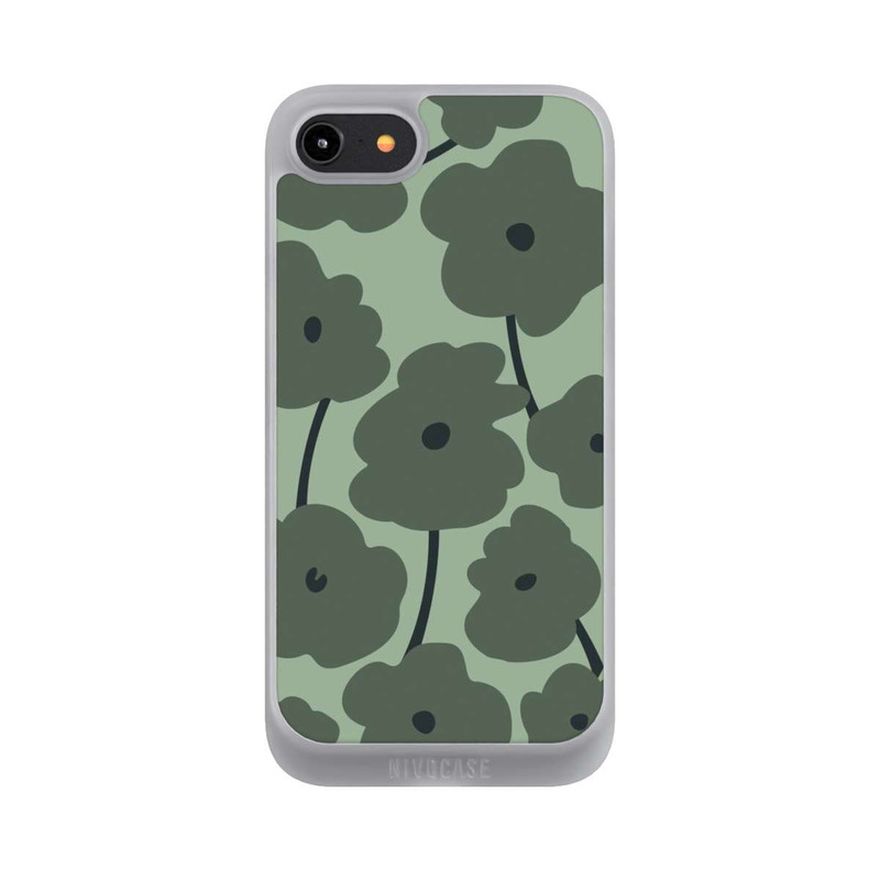 iPhone 7 NIVOpure Fleurs Minimalistes Vertes
