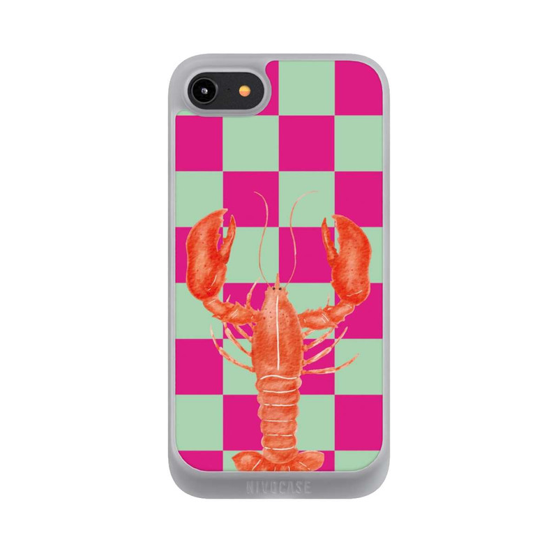 iPhone 7 NIVOpure Pink Checkers Lobster