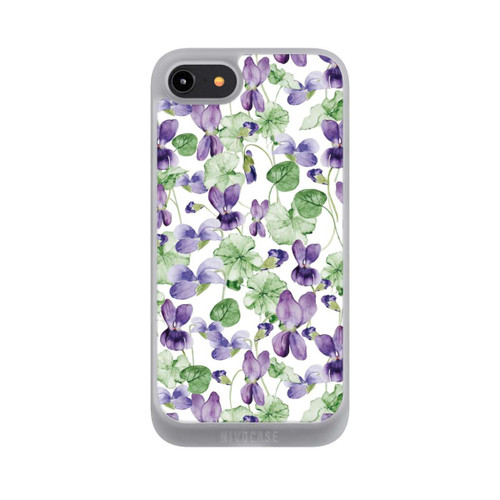 Apple iPhone 7 NIVOpure Purple Wildflowers Pattern Watercolor