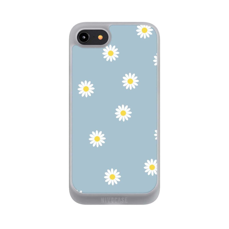 iPhone 7 NIVOpure Gänseblümchen Muster Blau