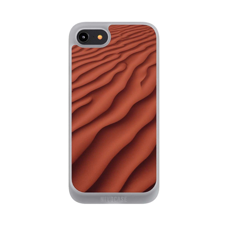 iPhone 7 NIVOpure Sandstruktur Rot mit KI
