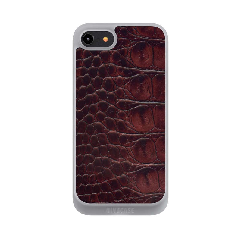 iPhone 8 NIVOpure Kroco Dunkelbraun
