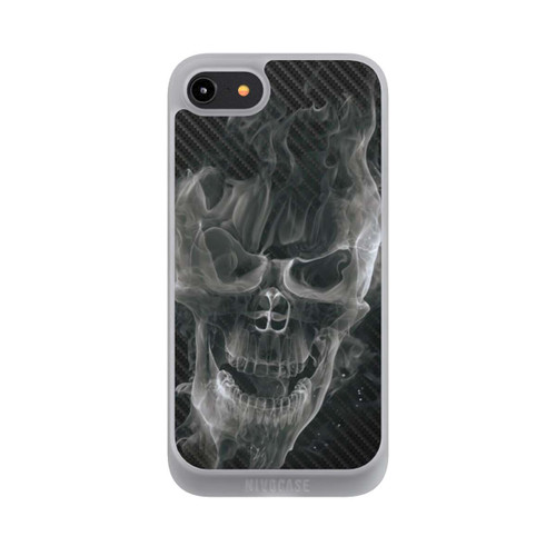 Apple iPhone 8 NIVOpure rauchender Totenkopf Carbon