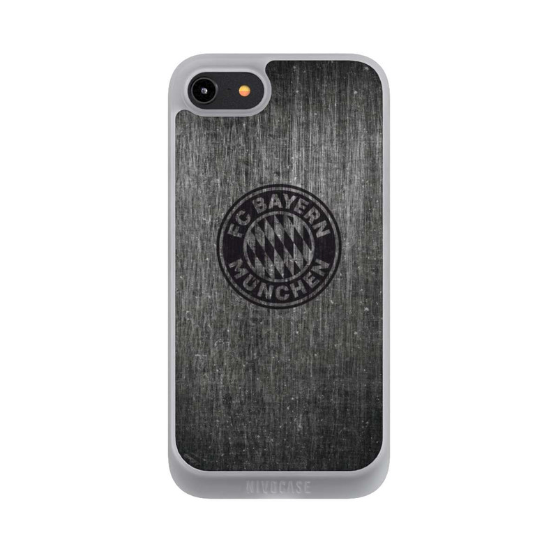 iPhone 8 NIVOpure Metalllook FCB Logo einfarbig