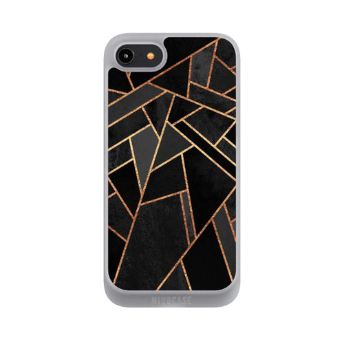 Apple iPhone 8 NIVOpure Schwarze Nacht Gold Druck
