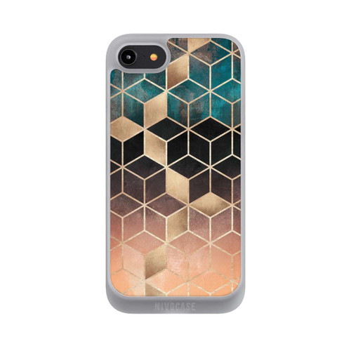 Apple iPhone 8 NIVOpure Ombre Dream Cubes Gold Print