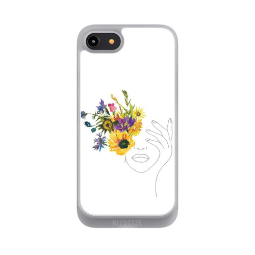 Apple iPhone 8 NIVOpure Line Art Woman sunflowers