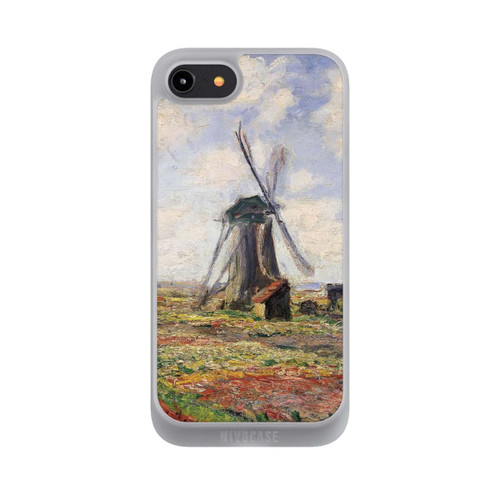 Apple iPhone 8 NIVOpure Tulpenfelder mit der Rijnsburger Windmühle von Claude Monet