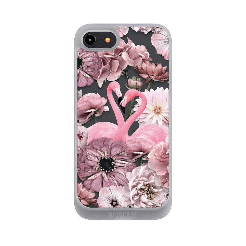 iPhone 8 NIVOpure Flamingos in Blumen Muster