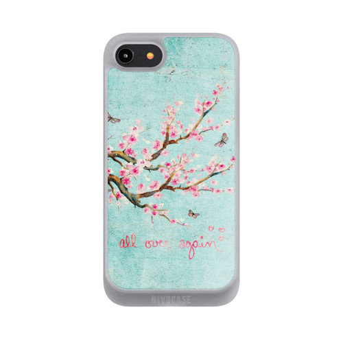 Apple iPhone 8 NIVOpure Motif d'arbre en fleurs de cerisier bleu