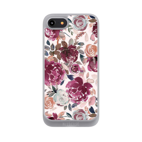 Apple iPhone 8 NIVOpure Herbstpfingstrosen und Rosen in Rosa