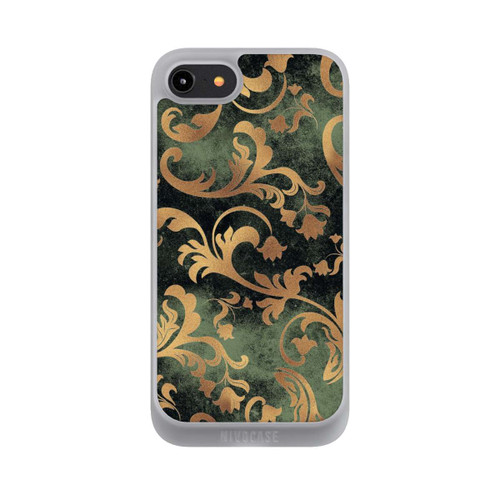 Apple iPhone 8 NIVOpure Damask Wallpaper Dark Green