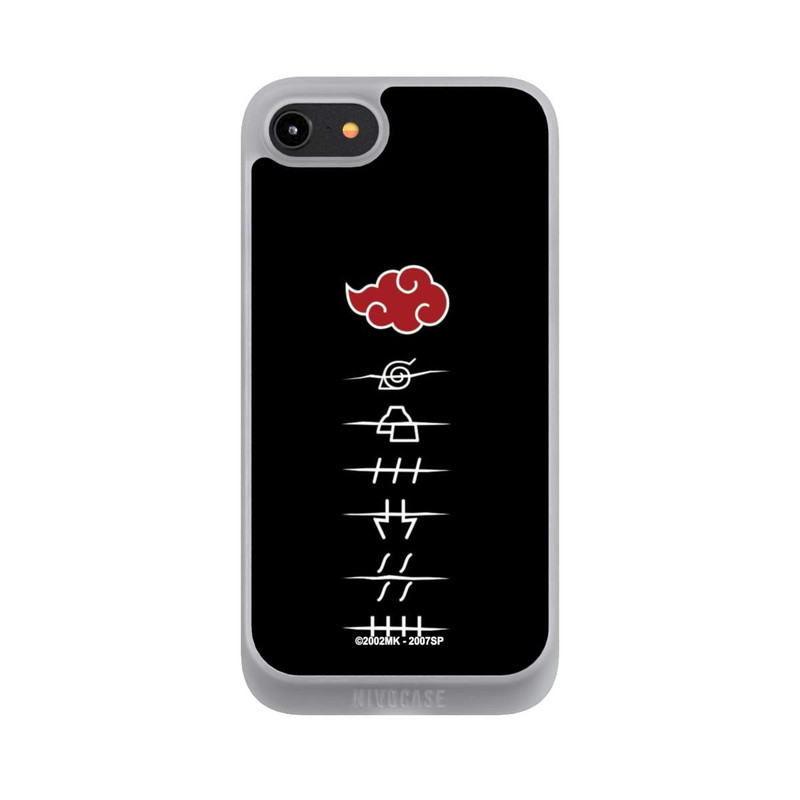 iPhone 8 NIVOpure Akatsuki Mitgliedssymbole Schwarz