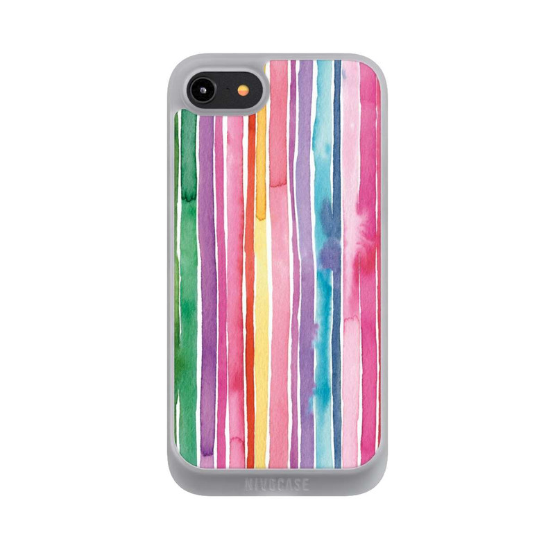 iPhone 8 NIVOpure Camouflage Regenbogenstreifen