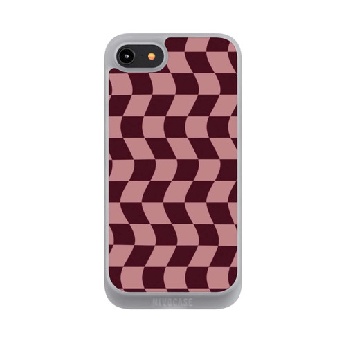 Apple iPhone 8 NIVOpure Schachbrett Rot-Rosa