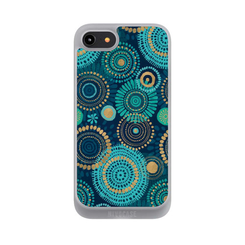 Apple iPhone 8 NIVOpure Blockprint India Teal Gold
