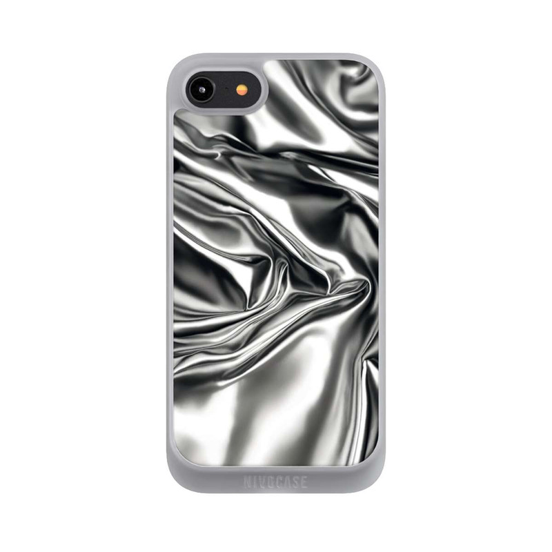 iPhone 8 NIVOpure Shiny Chrome Silver avec IA