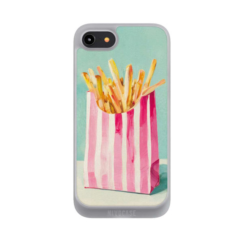 Apple iPhone 8 NIVOpure Retro Pommes Blau Watercolor