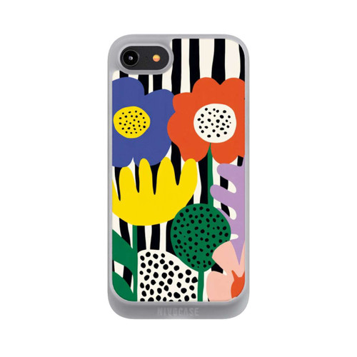 Apple iPhone 8 NIVOpure Flowers Striped Background