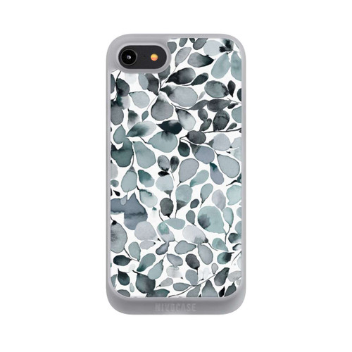 Apple iPhone 8 NIVOpure Eucalyptus Watercolor Leaves Grey