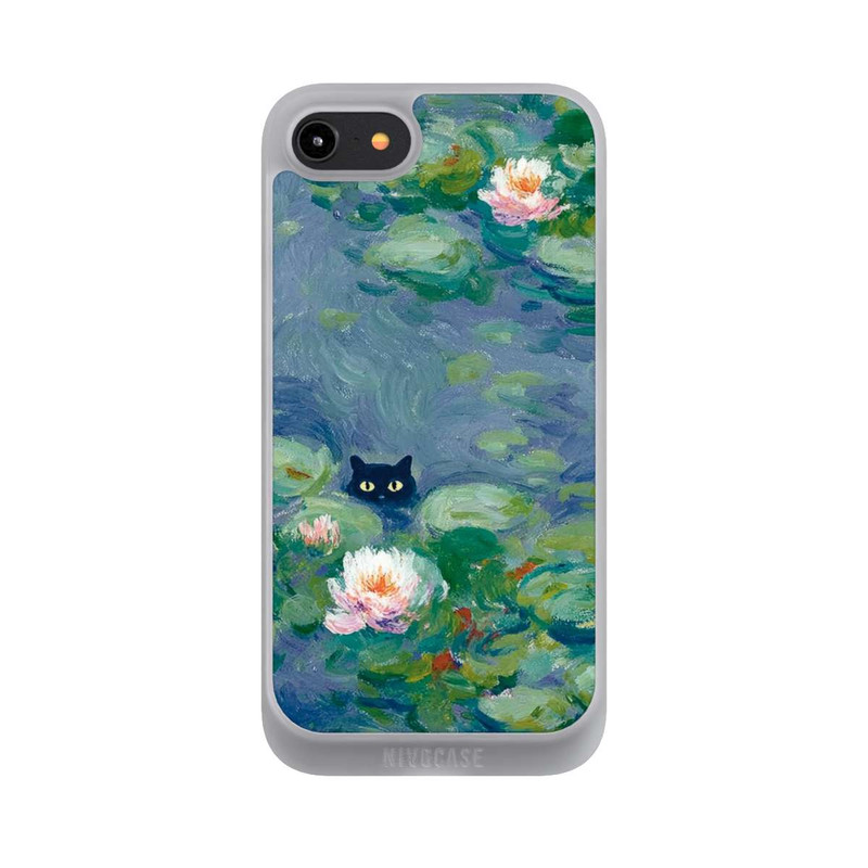 iPhone 8 NIVOpure Katze im Teich Gemälde Impressionismus
