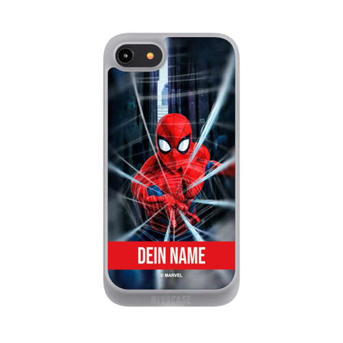 Apple iPhone 8 NIVOpure Spiderman Webs in Action Personalisierbar