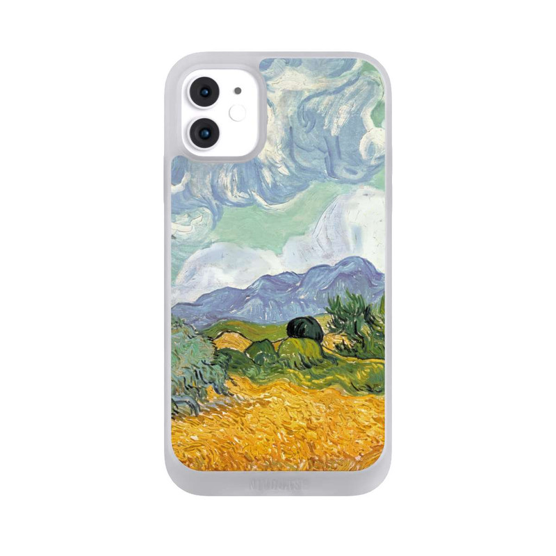 iPhone 11 NIVOpure Weizenfeld mit Zypressen